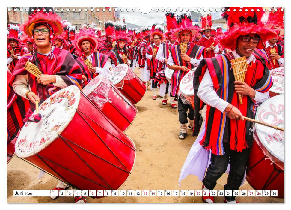 Traditionen und Feste im Hochland von Peru (CALVENDO Wandkalender 2026)