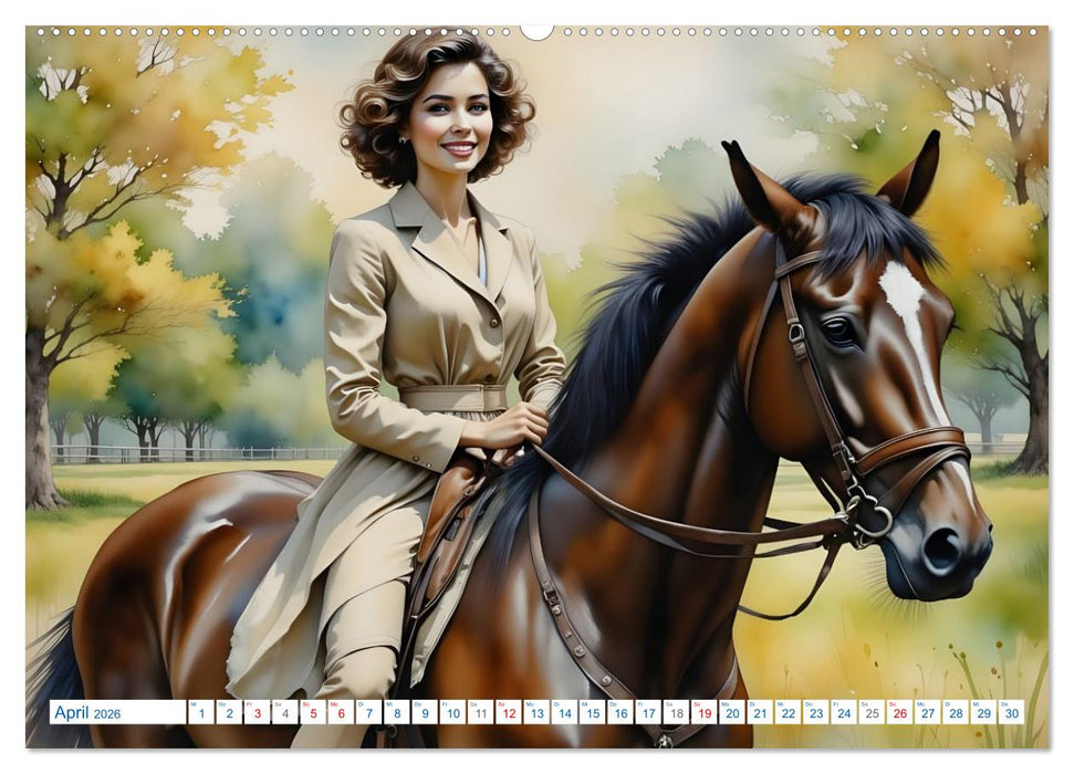 Königinnen der Reitkunst (CALVENDO Premium Wandkalender 2026)