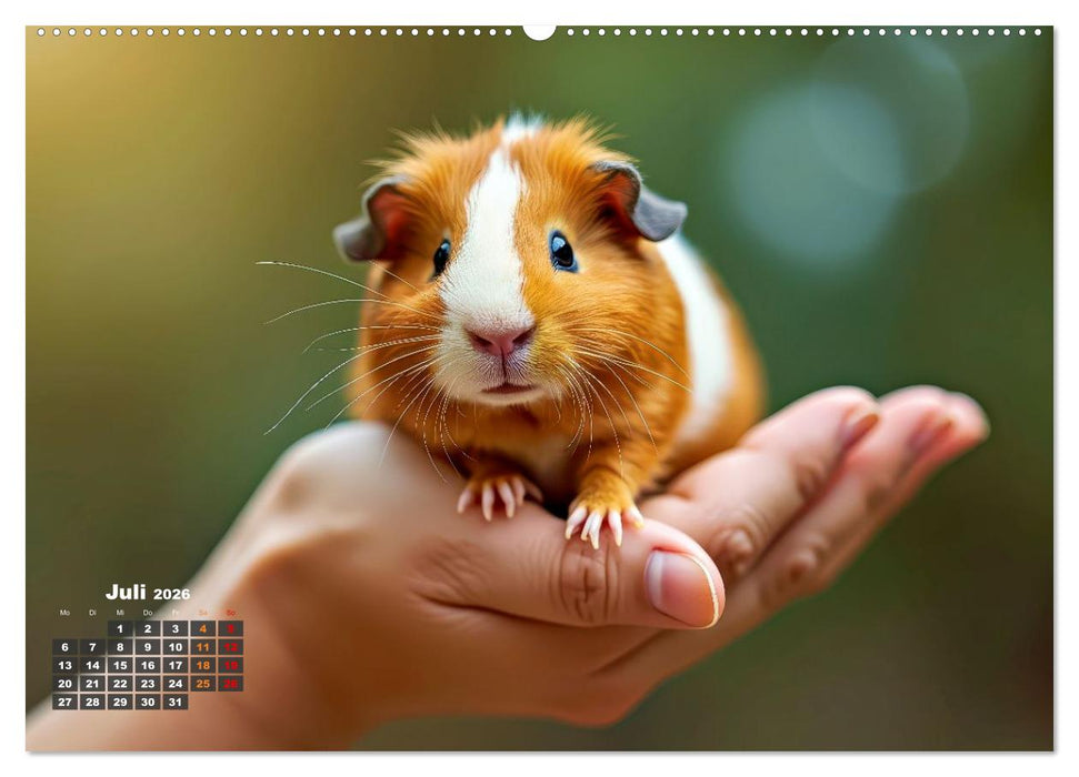 Süße Meerschweinchen (CALVENDO Premium Wandkalender 2026)