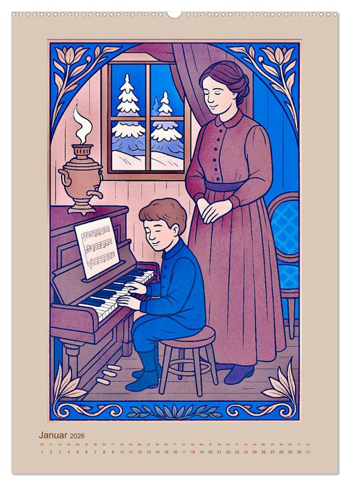 Pjotr Iljitsch Tschaikowski (CALVENDO Wandkalender 2026)