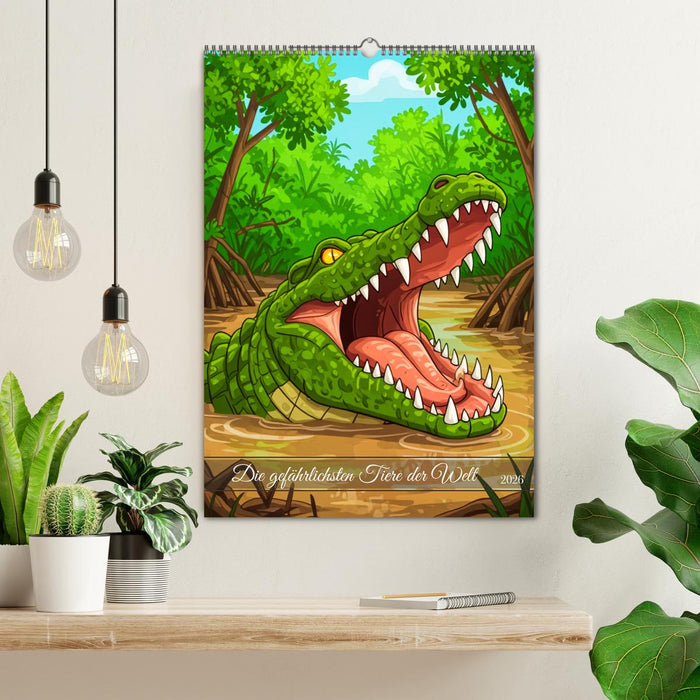 Die gefährlichsten Tiere der Welt (CALVENDO Wandkalender 2026)