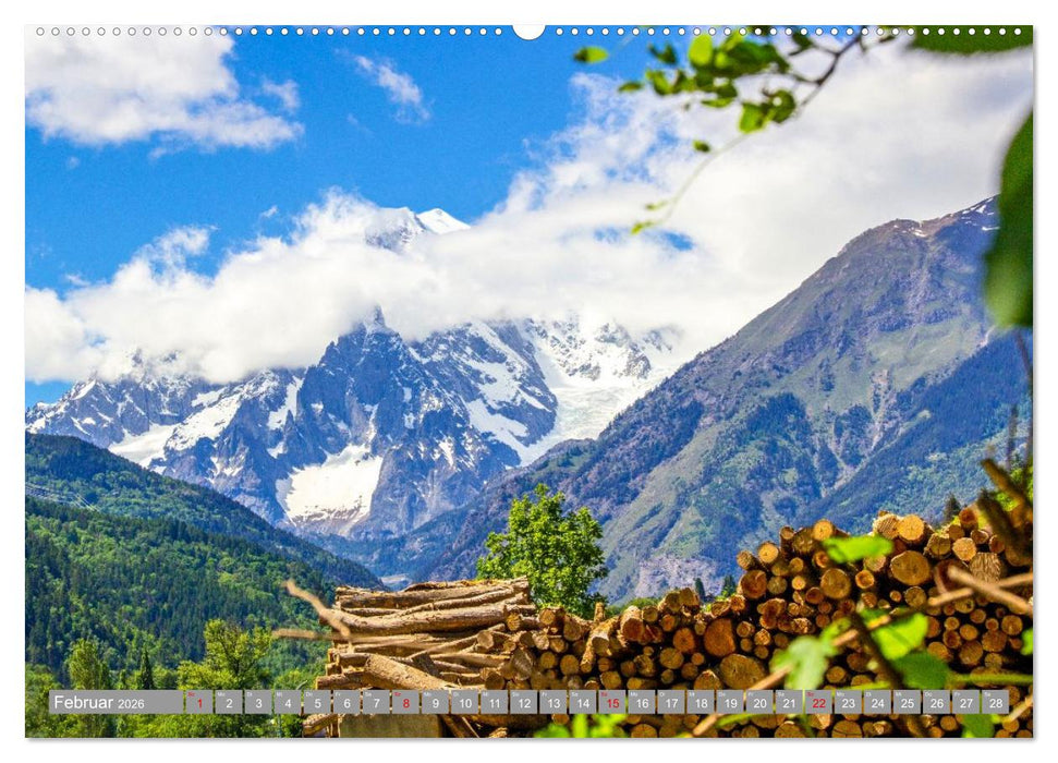Mont Blanc - Krone der Alpen (CALVENDO Premium Wandkalender 2026)