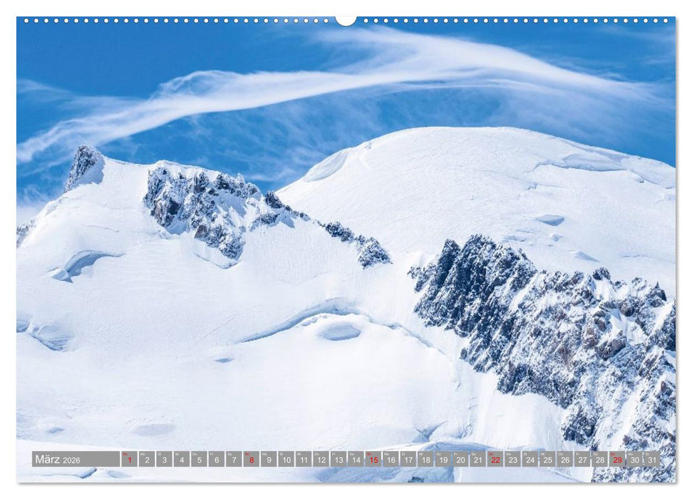 Mont Blanc - Krone der Alpen (CALVENDO Premium Wandkalender 2026)