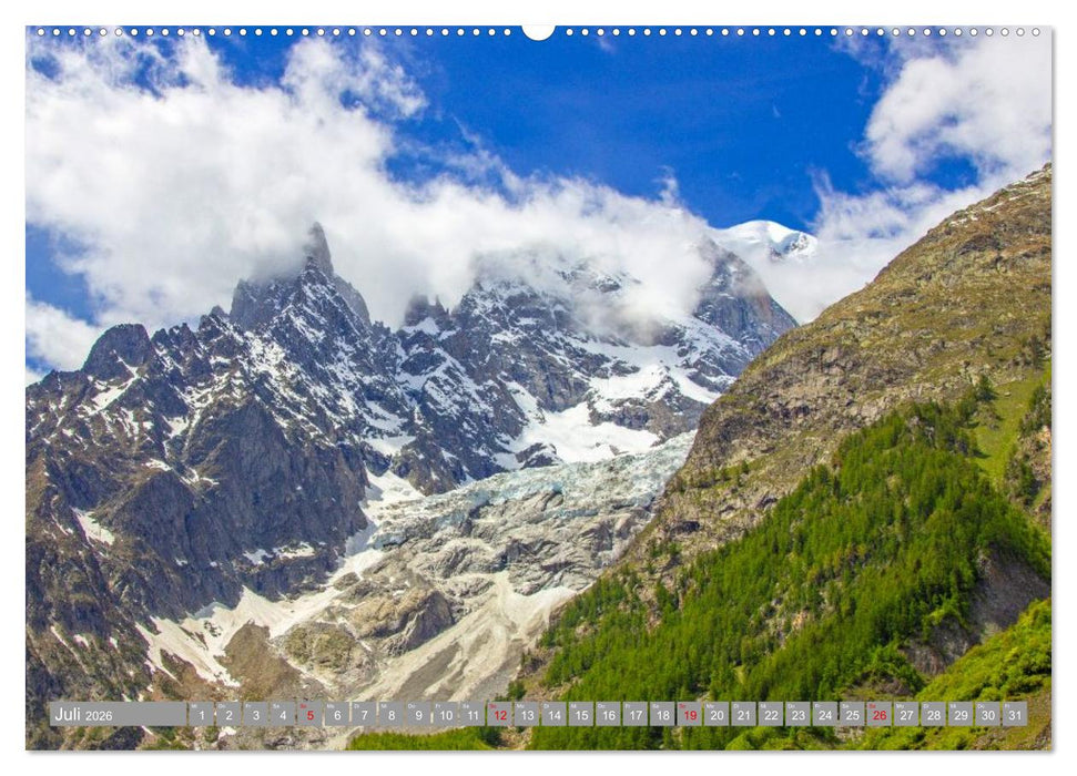 Mont Blanc - Krone der Alpen (CALVENDO Premium Wandkalender 2026)