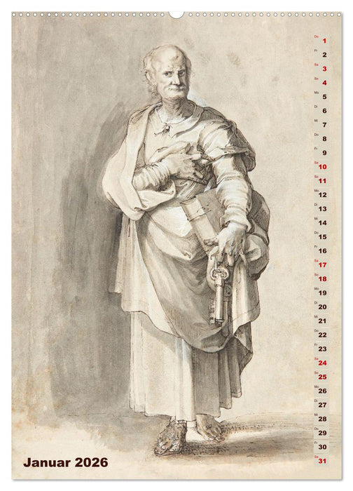 Jesus und die zwölf Apostel (CALVENDO Premium Wandkalender 2026)