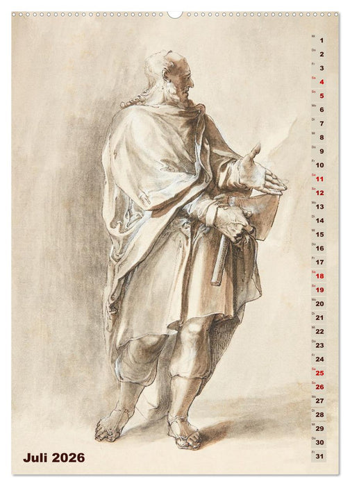 Jesus und die zwölf Apostel (CALVENDO Premium Wandkalender 2026)