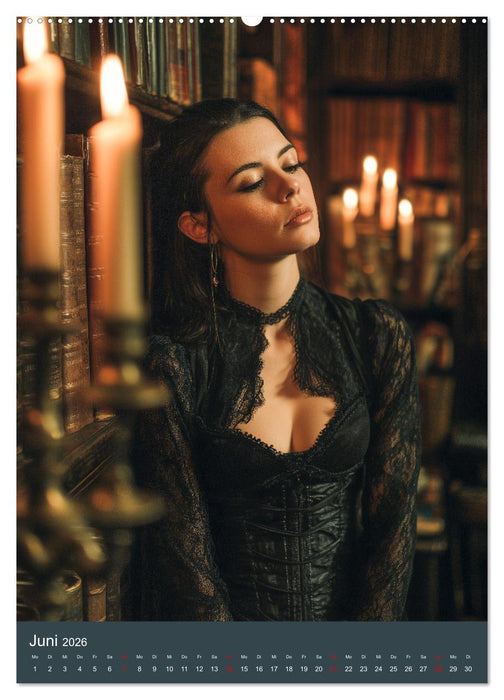 Gothic Girls - düstere Frauen in schwarzer Gothic-Kleidung (CALVENDO Premium Wandkalender 2026)
