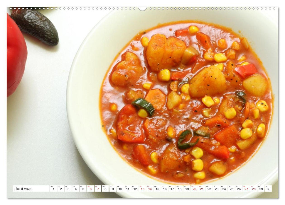 Bunte Gemüse im Suppentopf (CALVENDO Wandkalender 2026)