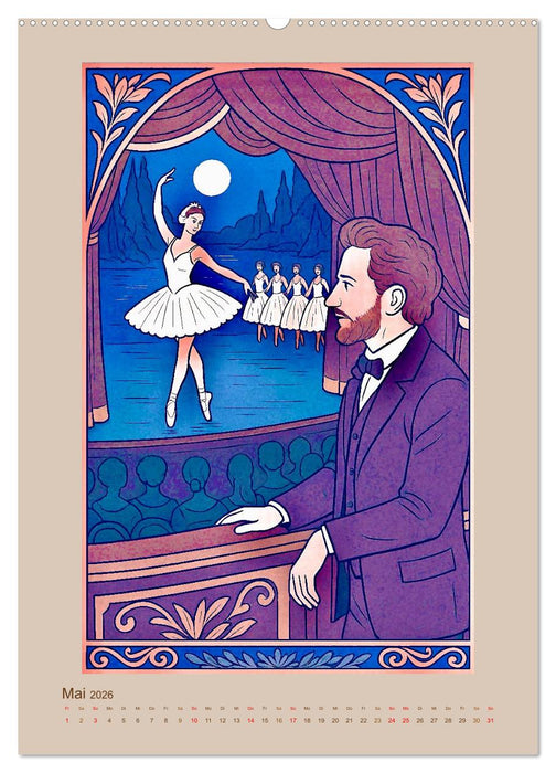 Pjotr Iljitsch Tschaikowski (CALVENDO Premium Wandkalender 2026)