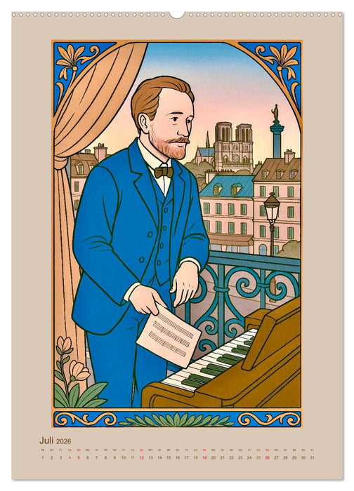 Pjotr Iljitsch Tschaikowski (CALVENDO Premium Wandkalender 2026)