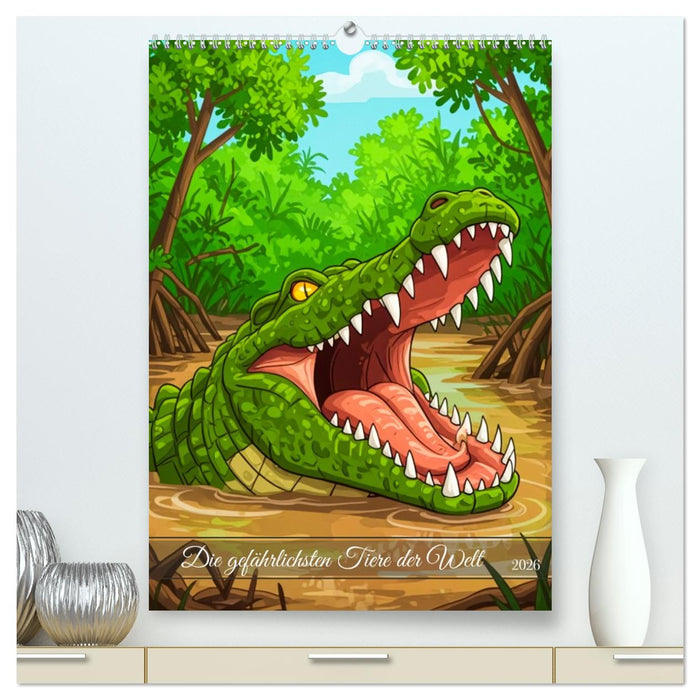 Die gefährlichsten Tiere der Welt (CALVENDO Premium Wandkalender 2026)
