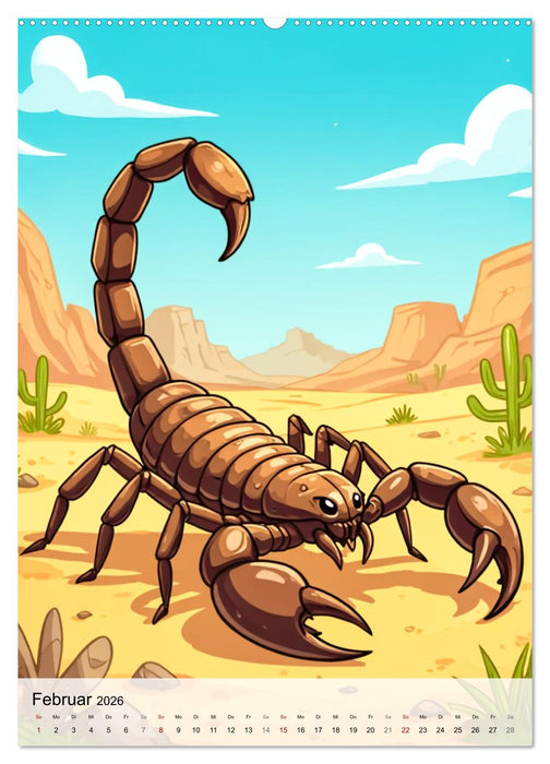 Die gefährlichsten Tiere der Welt (CALVENDO Premium Wandkalender 2026)