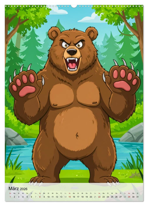 Die gefährlichsten Tiere der Welt (CALVENDO Premium Wandkalender 2026)