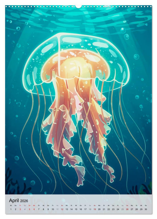 Die gefährlichsten Tiere der Welt (CALVENDO Premium Wandkalender 2026)