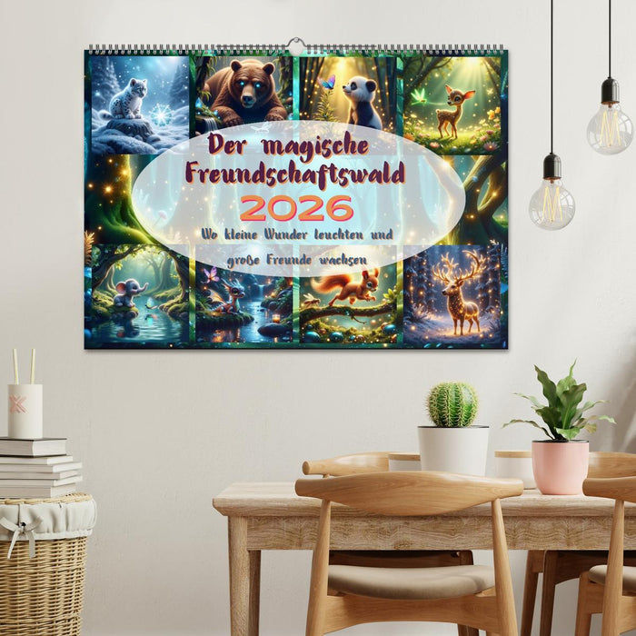 Der magische Freundschaftswald (CALVENDO Wandkalender 2026)