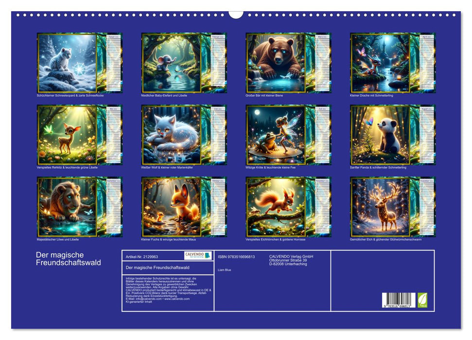 Der magische Freundschaftswald (CALVENDO Wandkalender 2026)