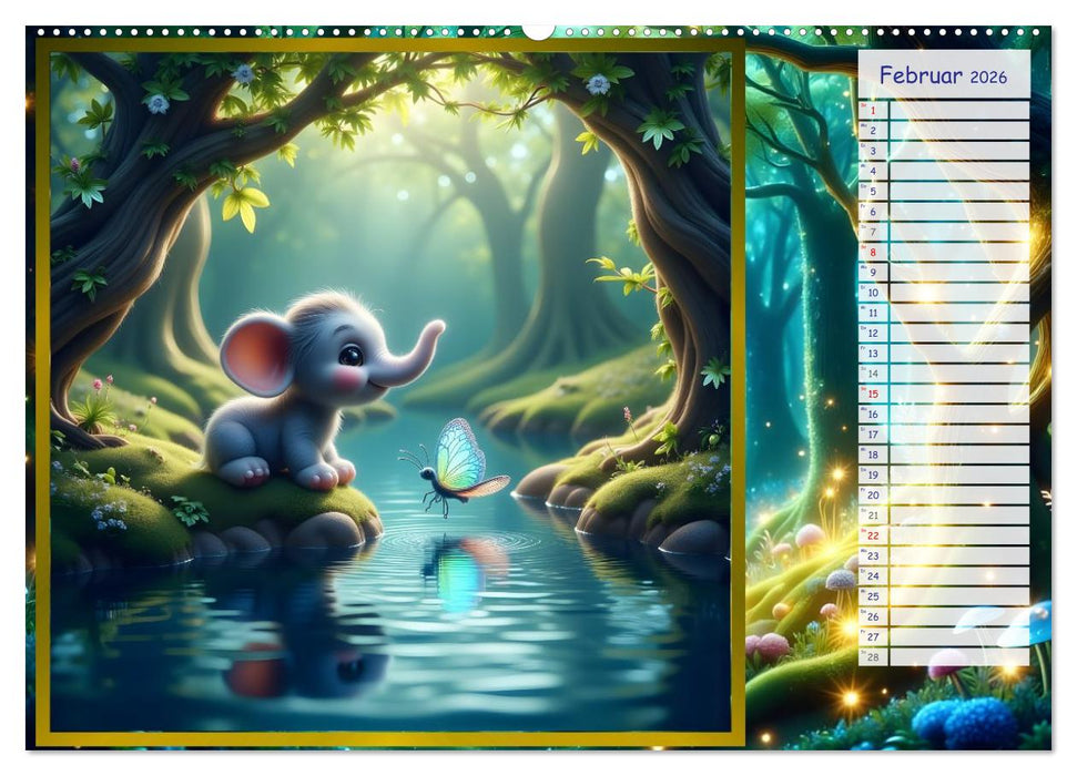 Der magische Freundschaftswald (CALVENDO Wandkalender 2026)