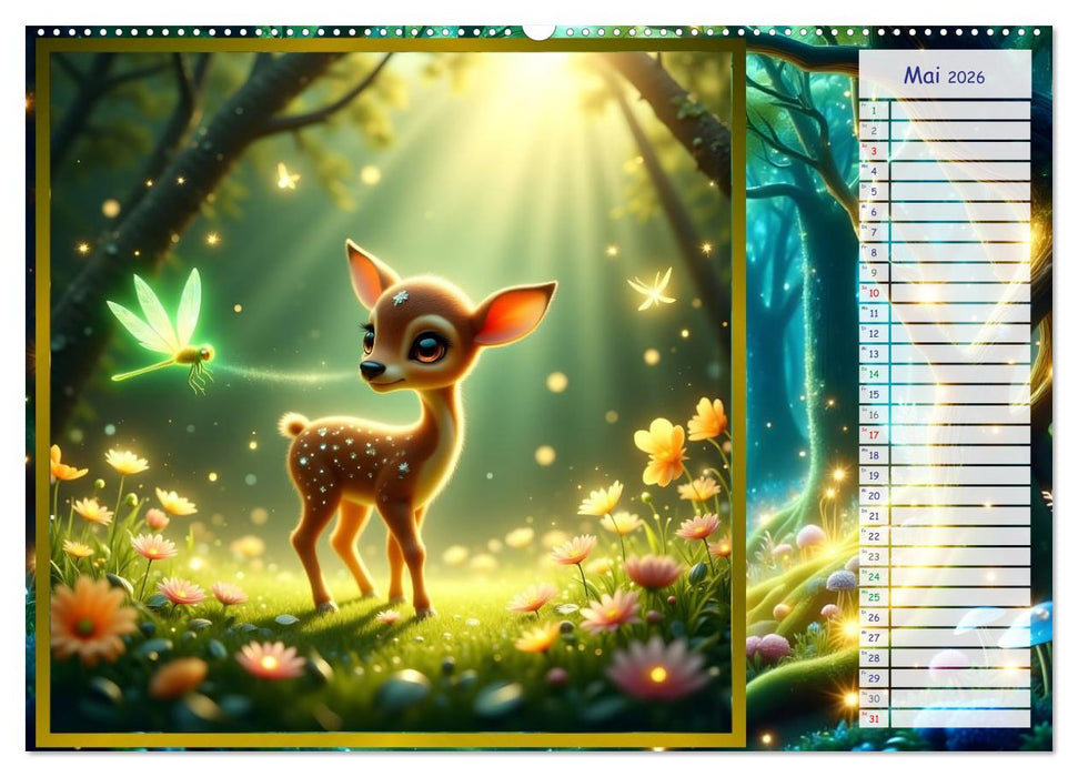 Der magische Freundschaftswald (CALVENDO Wandkalender 2026)