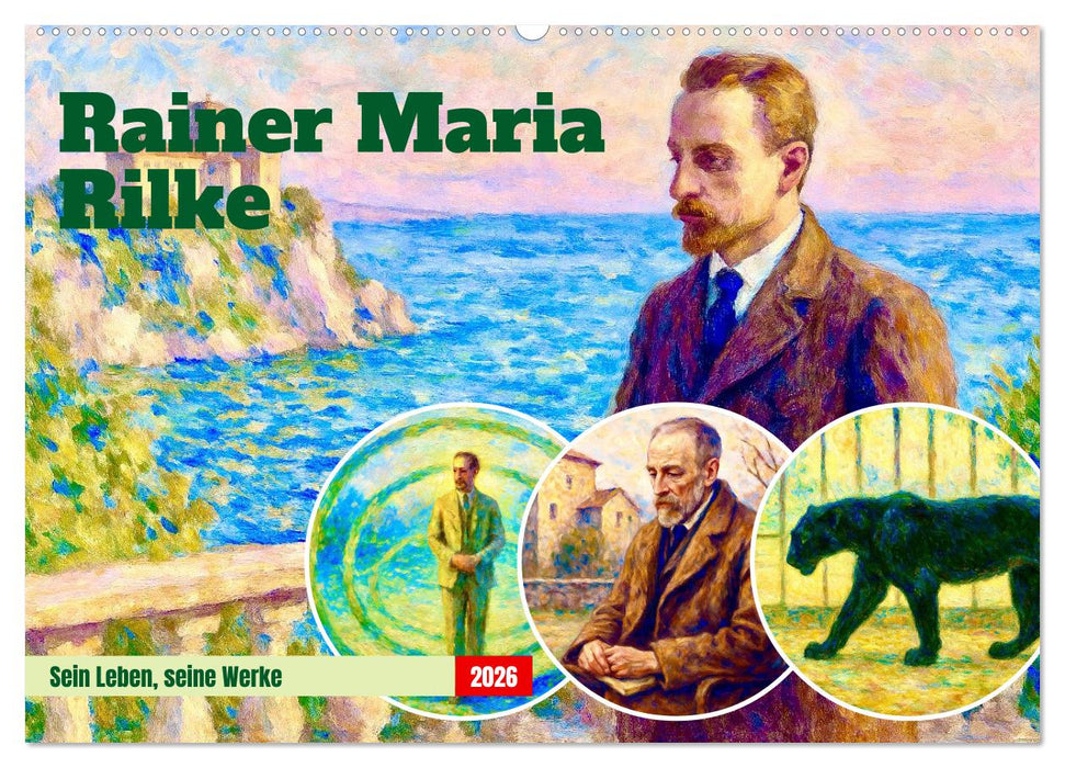 Rainer Maria Rilke. Sein Leben, seine Werke (CALVENDO Wandkalender 2026)