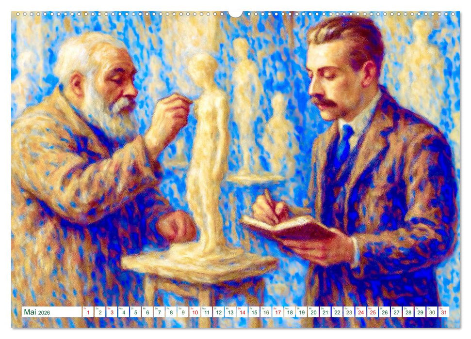 Rainer Maria Rilke. Sein Leben, seine Werke (CALVENDO Wandkalender 2026)