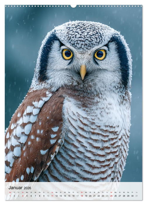 Faszination Eule - Eulen in ihrer ganzen Vielfalt (CALVENDO Premium Wandkalender 2026)