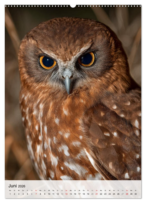 Faszination Eule - Eulen in ihrer ganzen Vielfalt (CALVENDO Premium Wandkalender 2026)
