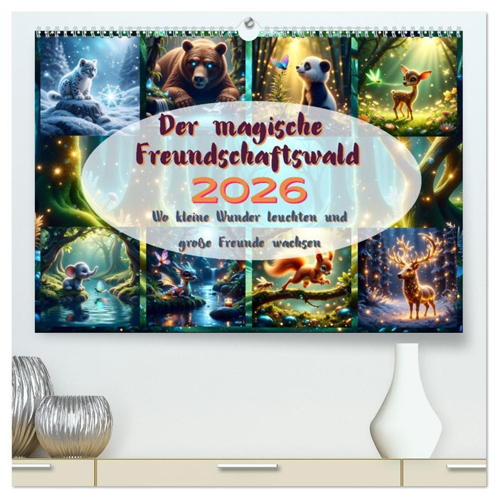 Der magische Freundschaftswald (CALVENDO Premium Wandkalender 2026)