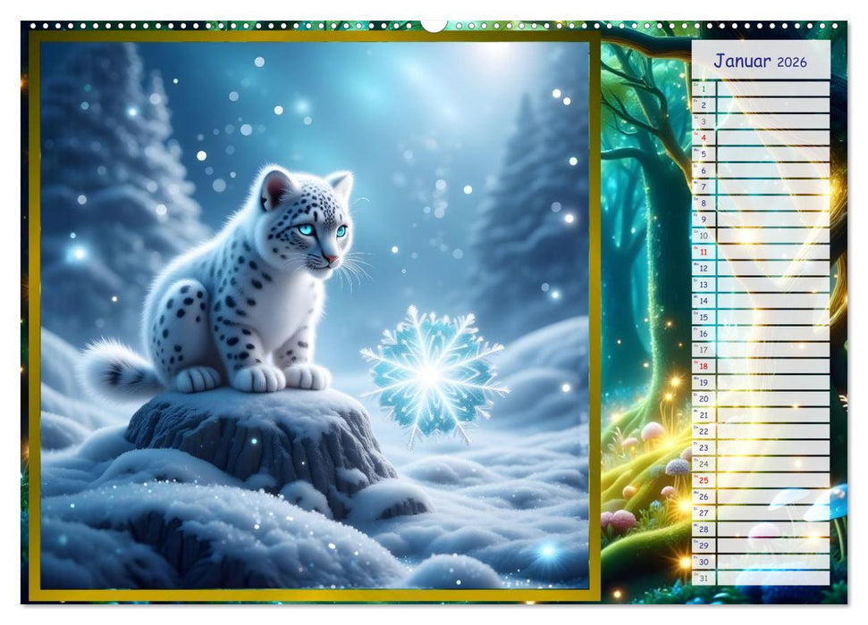 Der magische Freundschaftswald (CALVENDO Premium Wandkalender 2026)