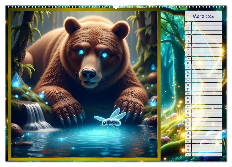 Der magische Freundschaftswald (CALVENDO Premium Wandkalender 2026)