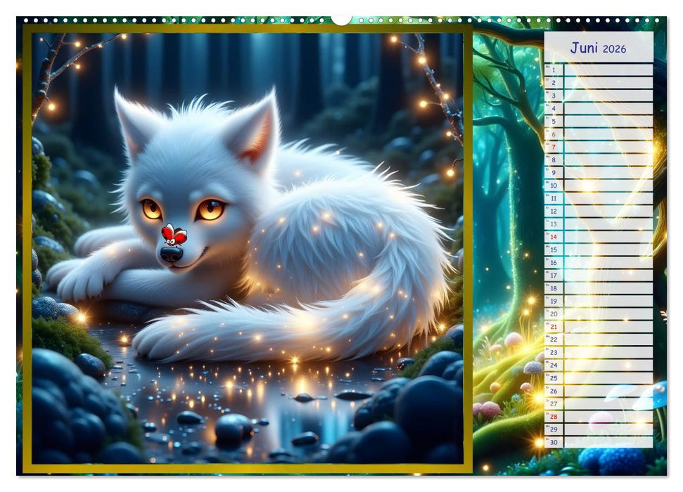 Der magische Freundschaftswald (CALVENDO Premium Wandkalender 2026)
