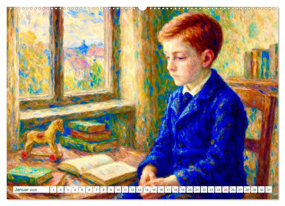 Rainer Maria Rilke. Sein Leben, seine Werke (CALVENDO Premium Wandkalender 2026)