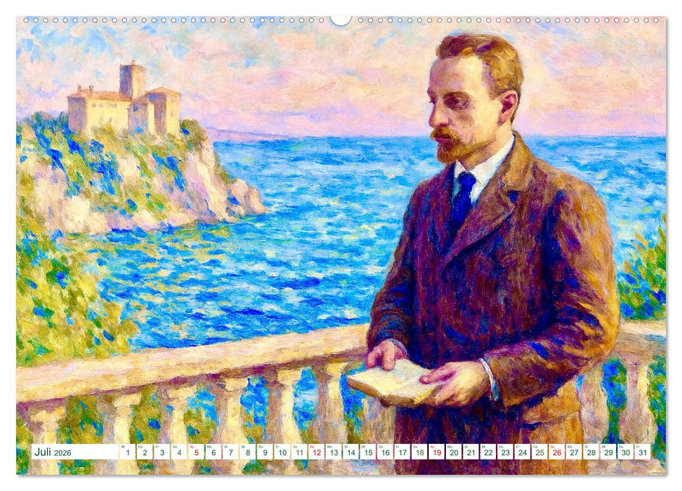 Rainer Maria Rilke. Sein Leben, seine Werke (CALVENDO Premium Wandkalender 2026)