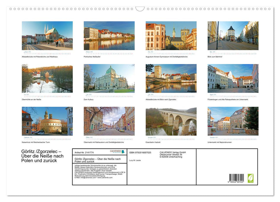 Görlitz /Zgorzelec – Über die Neiße nach Polen und zurück (CALVENDO Wandkalender 2026)