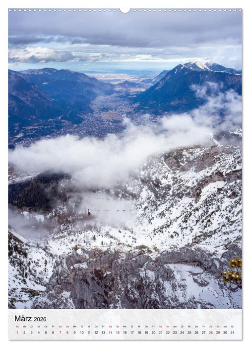 Garmisch-Partenkirchen und die faszinierende Bergwelt der Alpen (CALVENDO Wandkalender 2026)