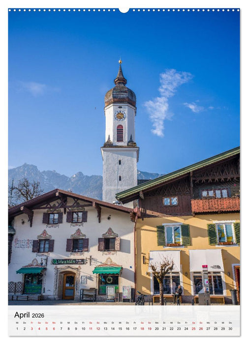 Garmisch-Partenkirchen und die faszinierende Bergwelt der Alpen (CALVENDO Wandkalender 2026)
