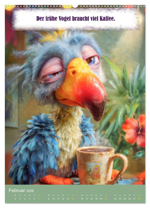 Kaffeezeit - Humor und Sprüche (CALVENDO Wandkalender 2026)