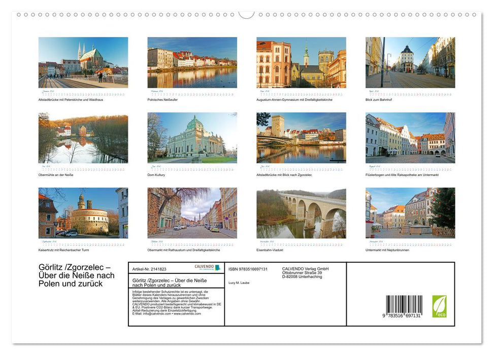 Görlitz /Zgorzelec – Über die Neiße nach Polen und zurück (CALVENDO Premium Wandkalender 2026)