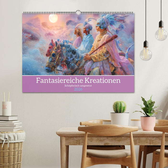 Fantasiereiche Kreationen - Schöpferisch umgesetzt (CALVENDO Wandkalender 2026)