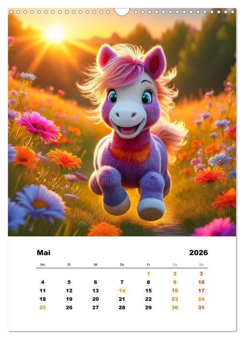 Lustige Ponys (CALVENDO Wandkalender 2026)