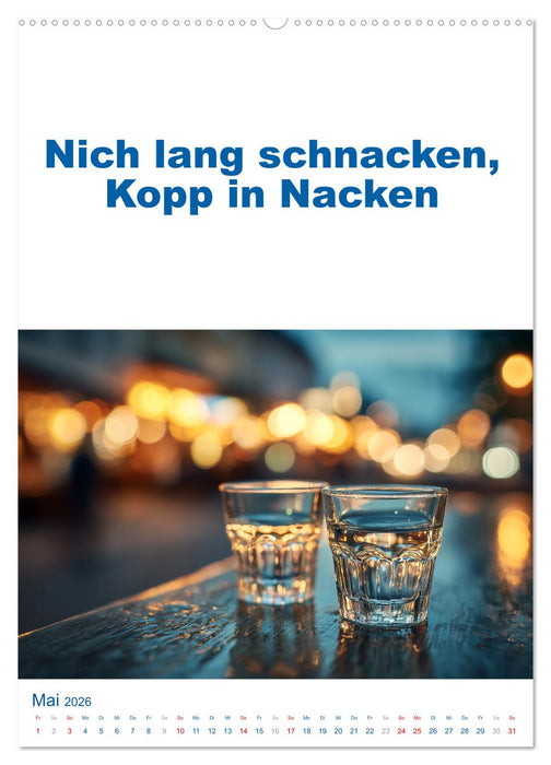 Hamburg schnackt! Typische Sprüche und echte Hamburger Mundart (CALVENDO Wandkalender 2026)