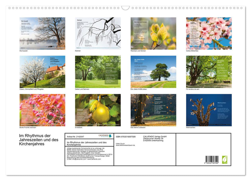 Im Rhythmus der Jahreszeiten und des Kirchenjahres (CALVENDO Wandkalender 2026)