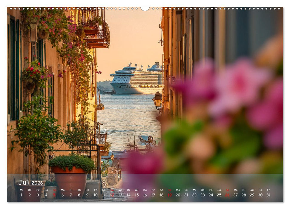 Kreuzfahrtschiffe Kalender - Kreuzfahrten und Giganten der Meere (CALVENDO Premium Wandkalender 2026)