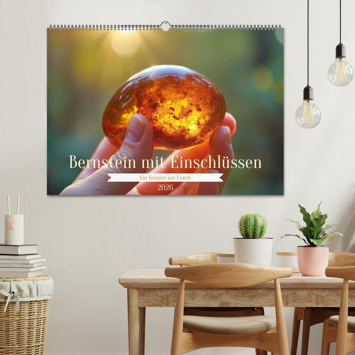 Bernstein mit Einschlüssen (CALVENDO Wandkalender 2026)