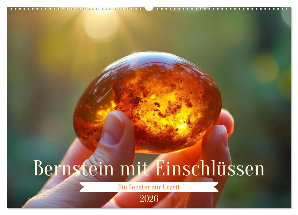 Bernstein mit Einschlüssen (CALVENDO Wandkalender 2026)