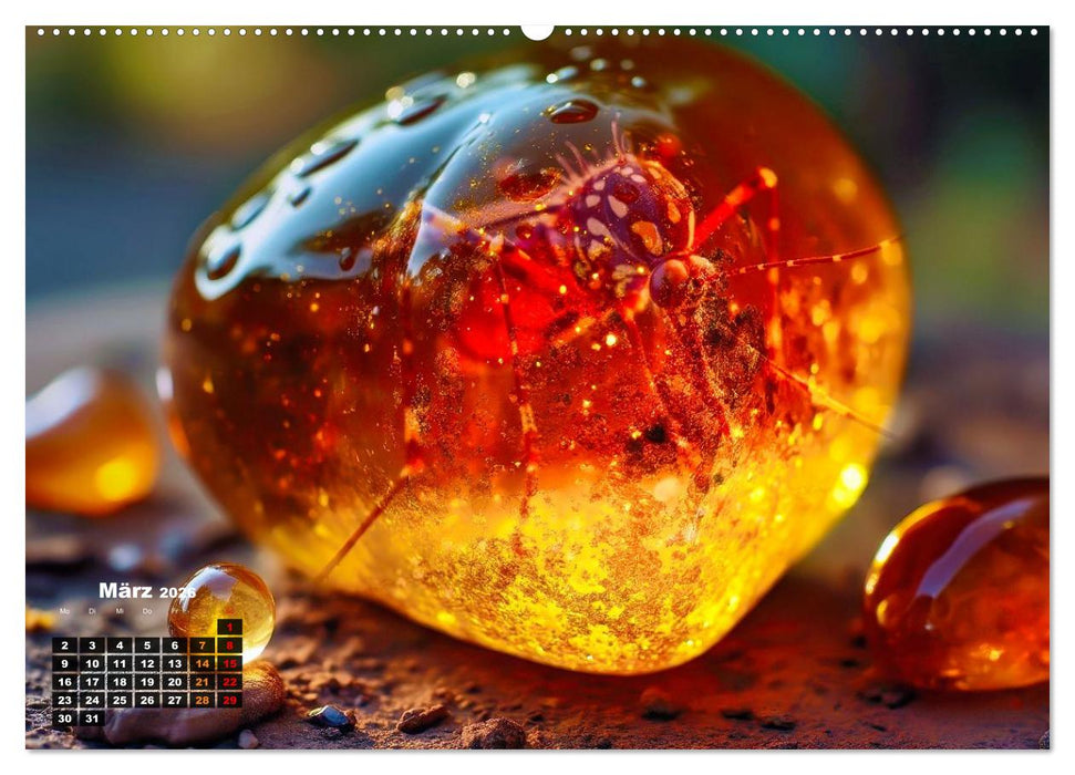 Bernstein mit Einschlüssen (CALVENDO Wandkalender 2026)