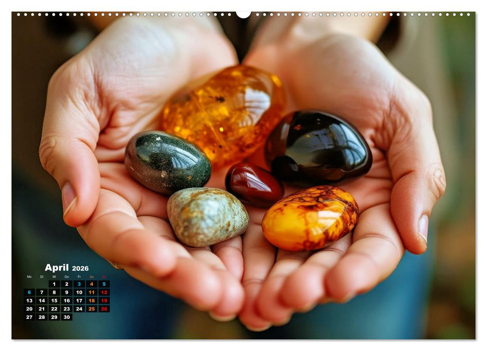 Bernstein mit Einschlüssen (CALVENDO Wandkalender 2026)