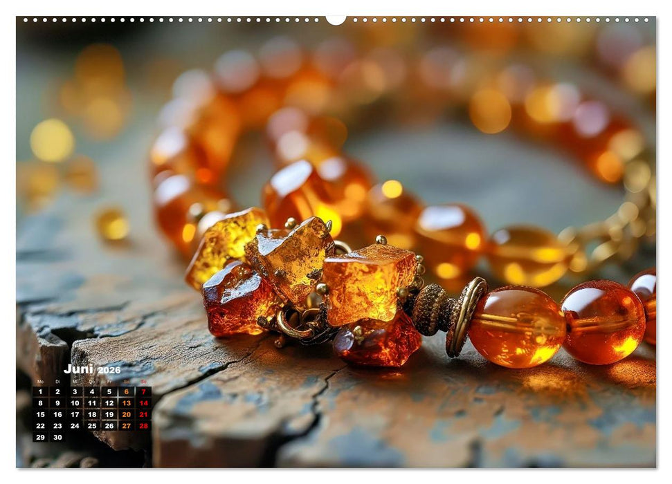 Bernstein mit Einschlüssen (CALVENDO Wandkalender 2026)