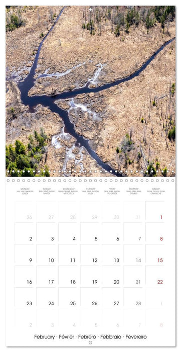 QUÉBEC AU NATUREL (CALVENDO Calendrier mensuel 2026)