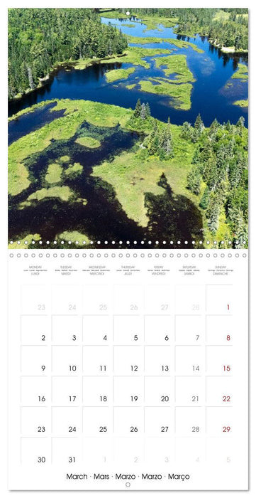 QUÉBEC AU NATUREL (CALVENDO Calendrier mensuel 2026)