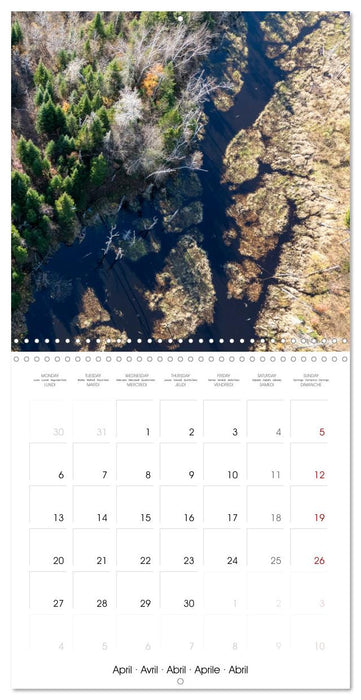 QUÉBEC AU NATUREL (CALVENDO Calendrier mensuel 2026)